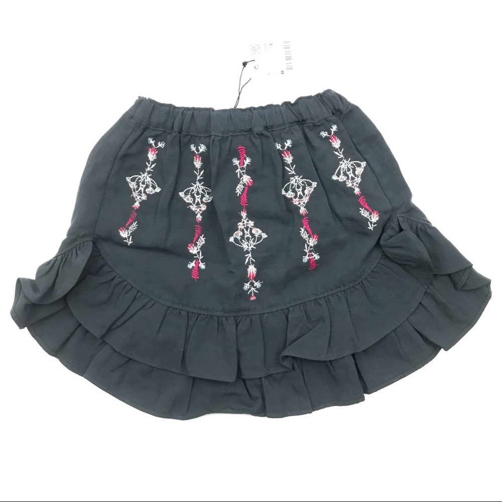 NWT Zara Girls Embroidered Skirt